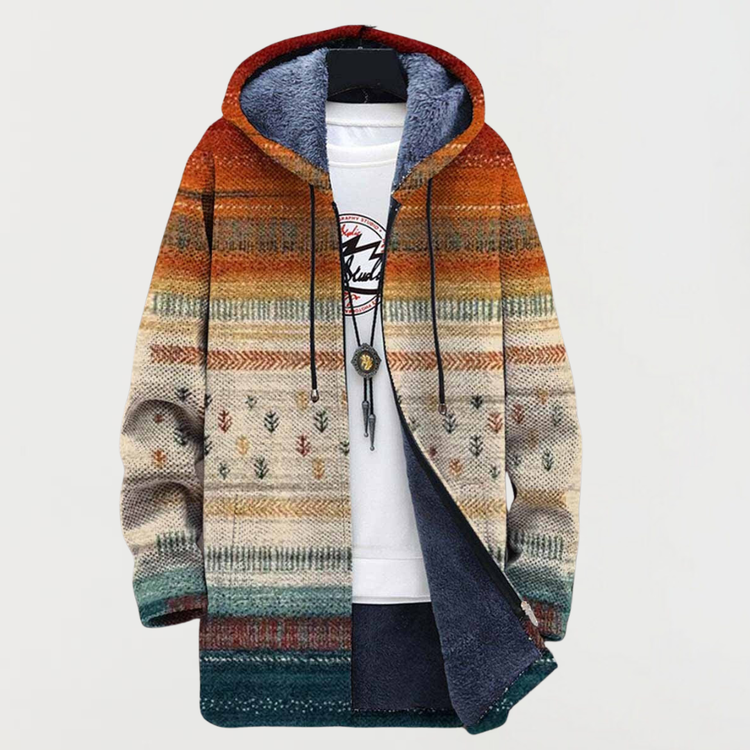 Ava | Striped Hooded Sweatshirt for Autumn