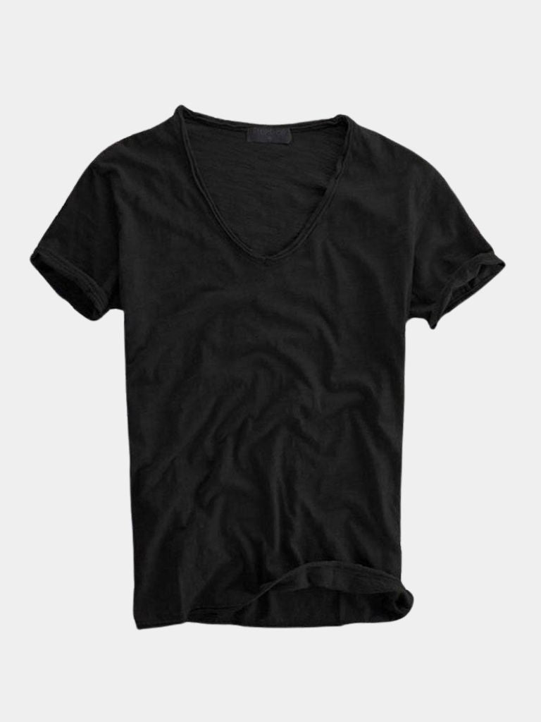 Classic Linen V Neck T-Shirt