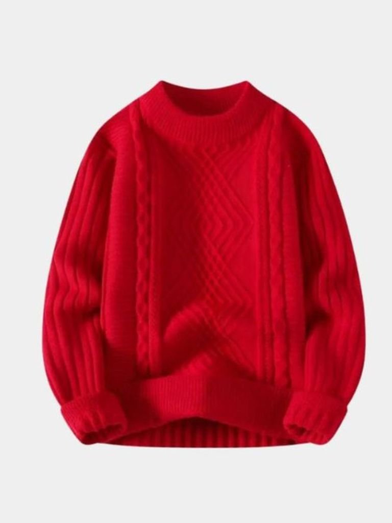 Textured Minimalist Sweater