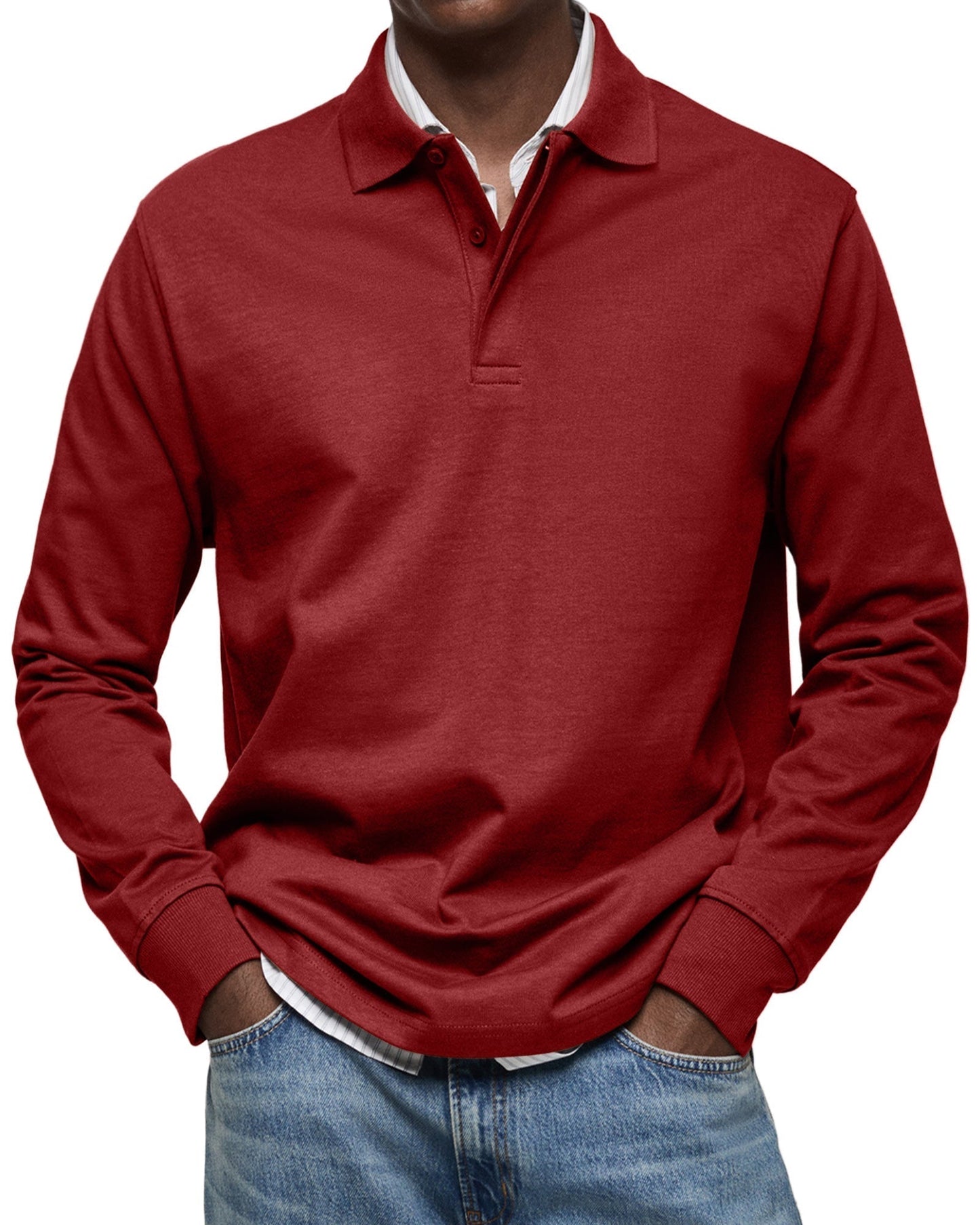 SUPPLY CLUB | LUXURY LONG-SLEEVED POLO