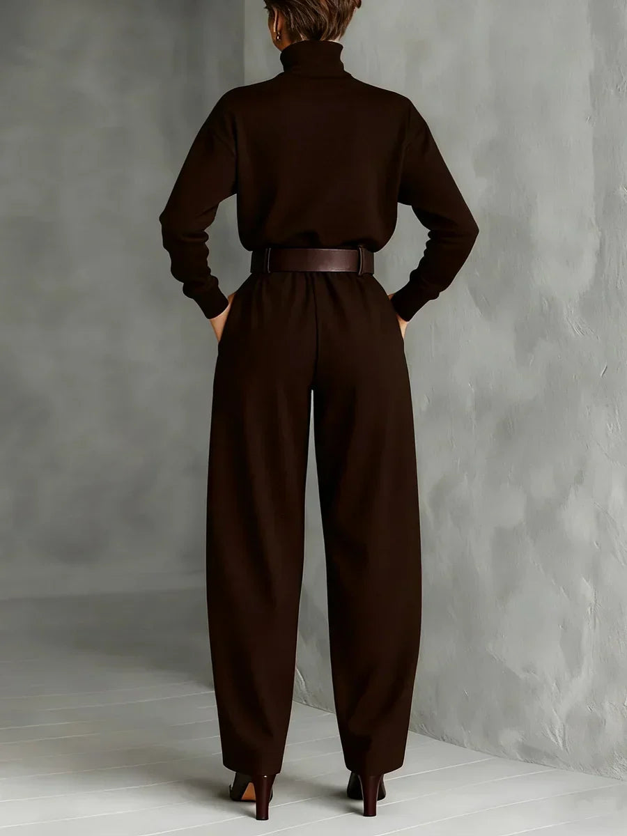 Juliet -Turtleneck & Straight Leg Pants Set