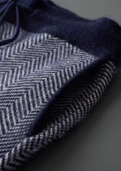 100% MERINO WOOL PATTERNED SET