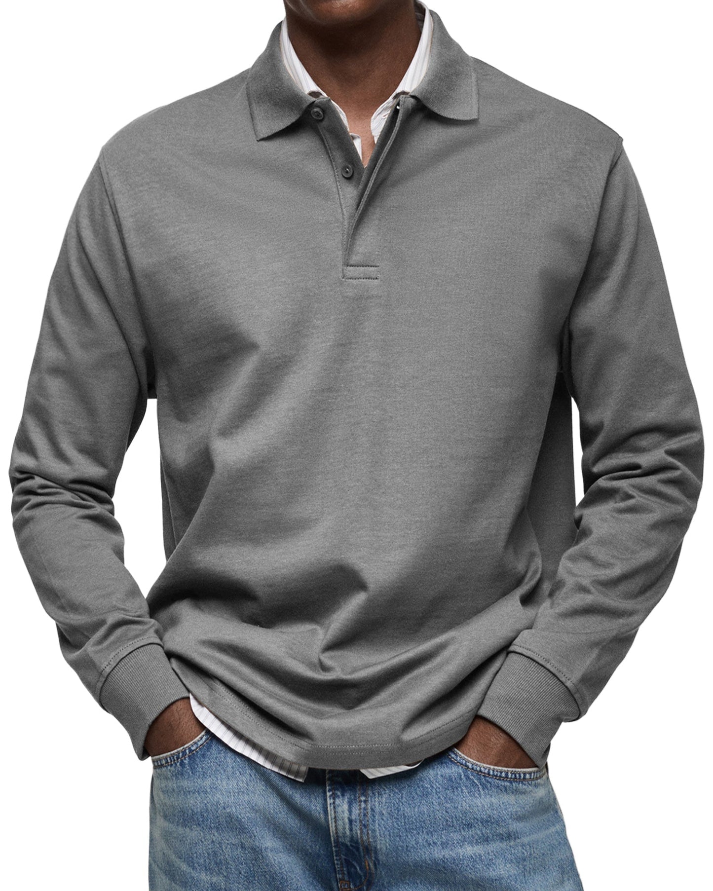 SUPPLY CLUB | LUXURY LONG-SLEEVED POLO