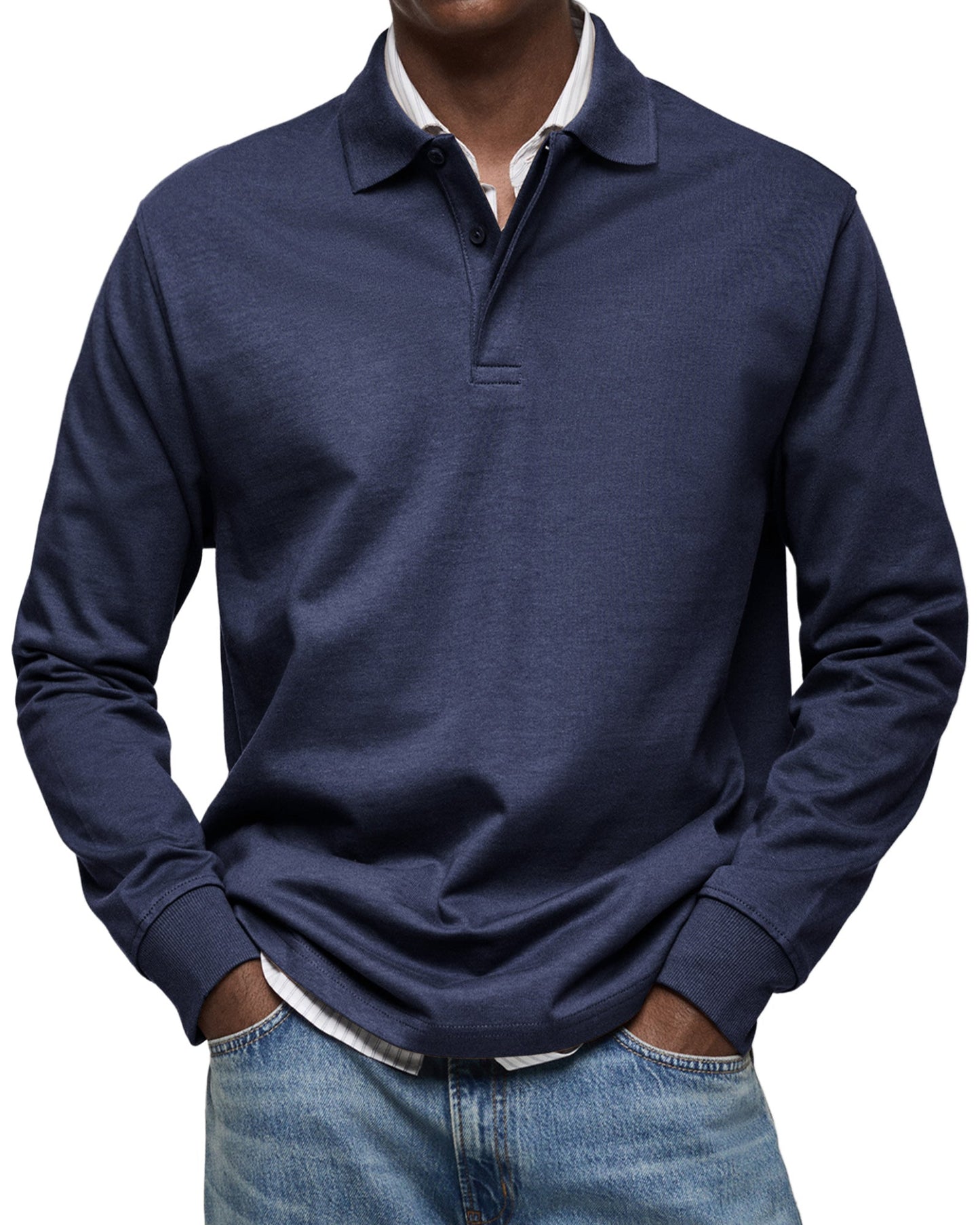 SUPPLY CLUB | LUXURY LONG-SLEEVED POLO