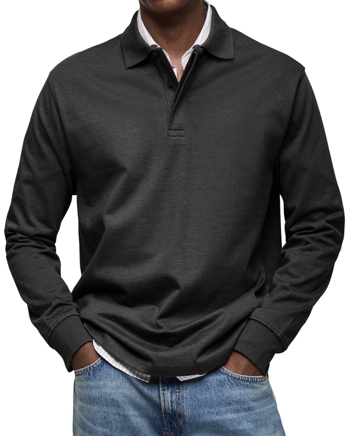 SUPPLY CLUB | LUXURY LONG-SLEEVED POLO