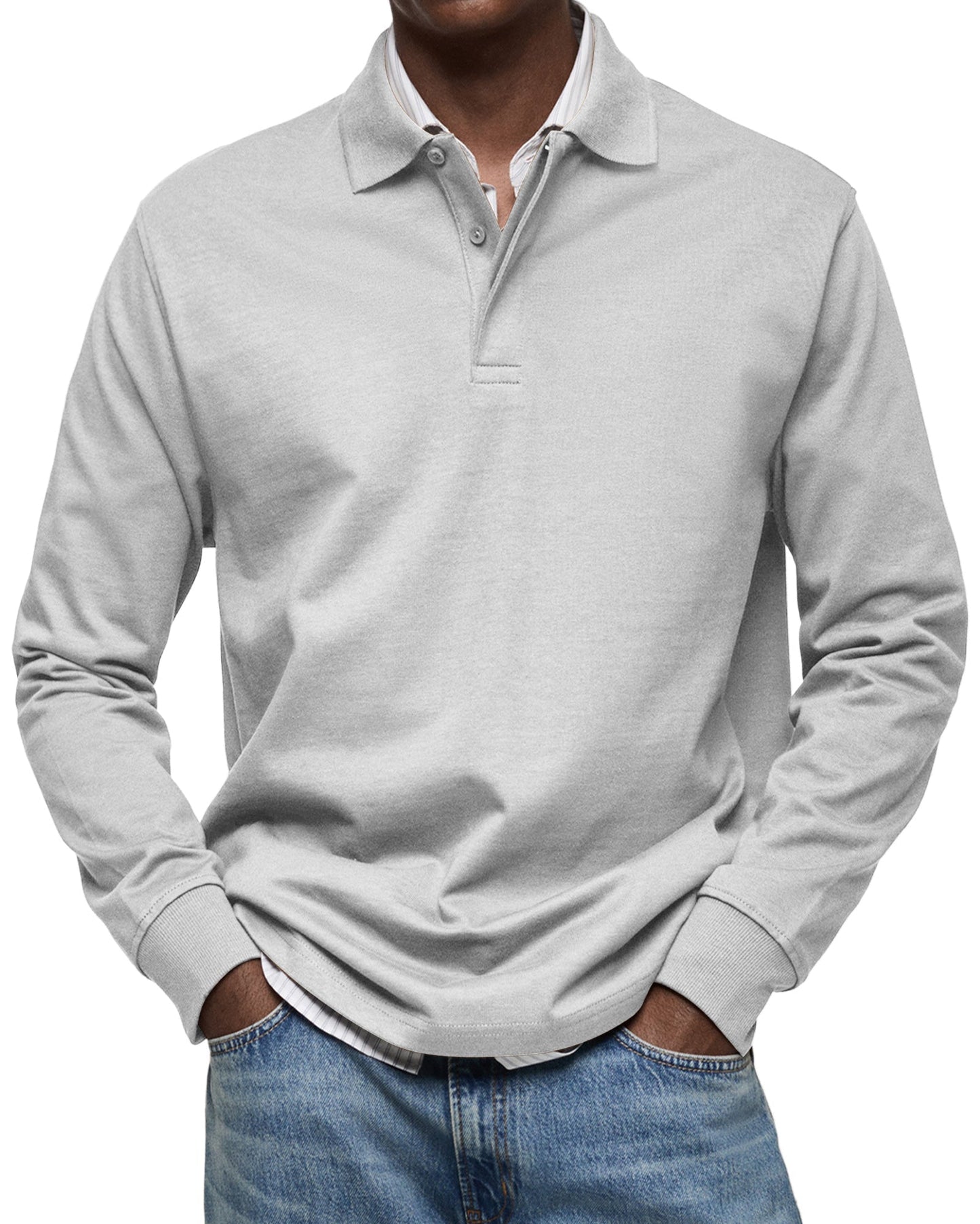 SUPPLY CLUB | LUXURY LONG-SLEEVED POLO