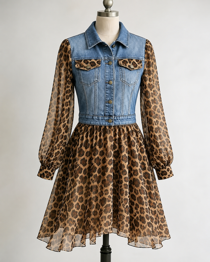 Milan Leopard Dress