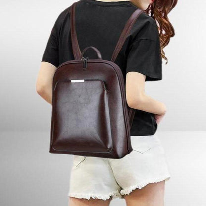 Stella | Classic Backpack with Double Zip and Simple Design