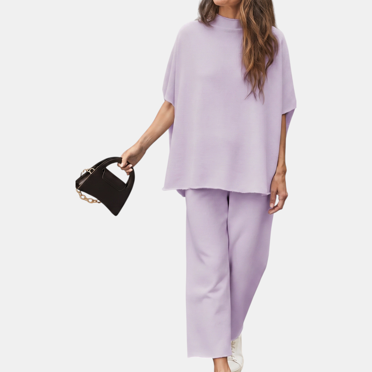 The Everyday Wide-Leg Mock Neck Set