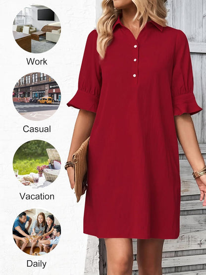 Cameron | Elegant Ruffle Dress