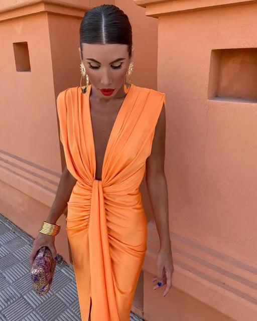 Moriah - Elegant Pleated Dress