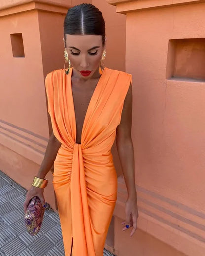 Moriah - Elegant Pleated Dress