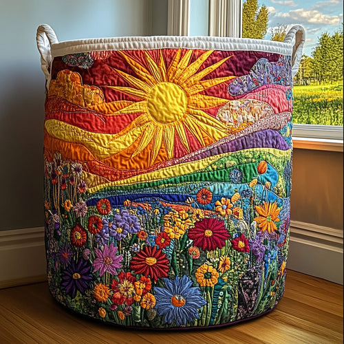 Sunlit Bliss Laundry Basket