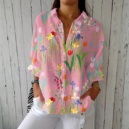 CLARA™ - ELEGANT FLORAL BLOUSE