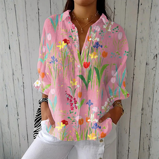 CLARA™ - ELEGANT FLORAL BLOUSE