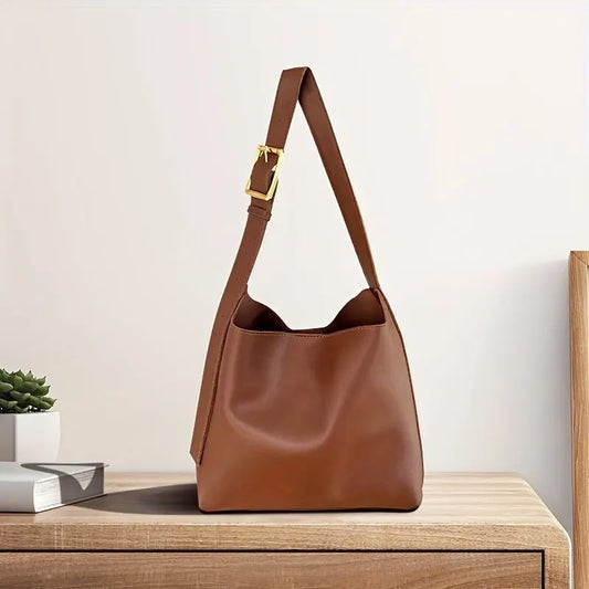 Velours d'Or | ELEGANT SHOULDER BAG WITH LEATHER ACCENTS