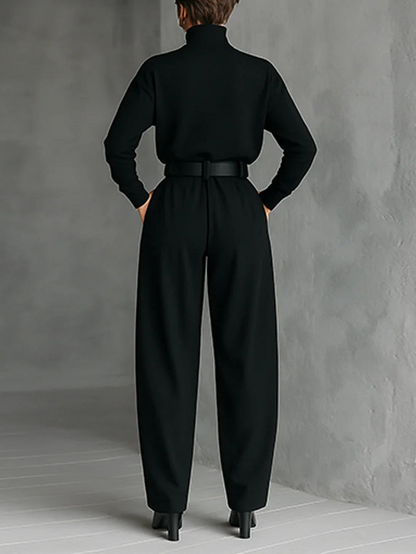 Juliet -Turtleneck & Straight Leg Pants Set