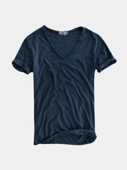 Classic Linen V Neck T-Shirt