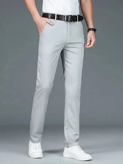 Minimalist Straight Bamboo Fibre Trousers