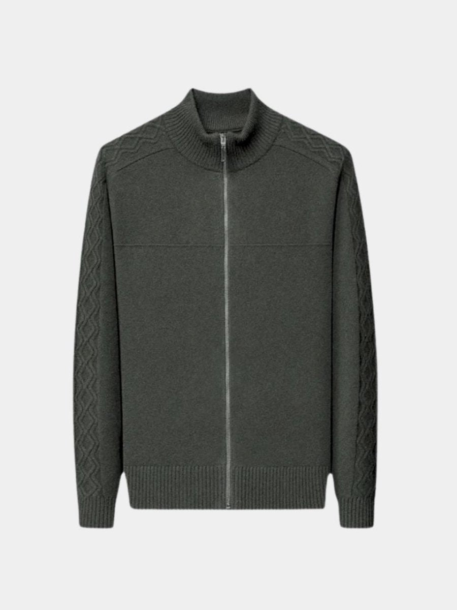 Cashmere Sweater with Zip