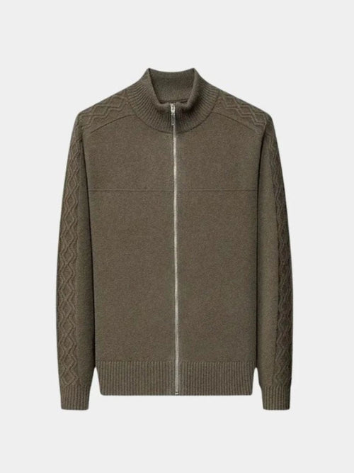 Cashmere Sweater with Zip