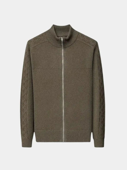 Cashmere Sweater with Zip