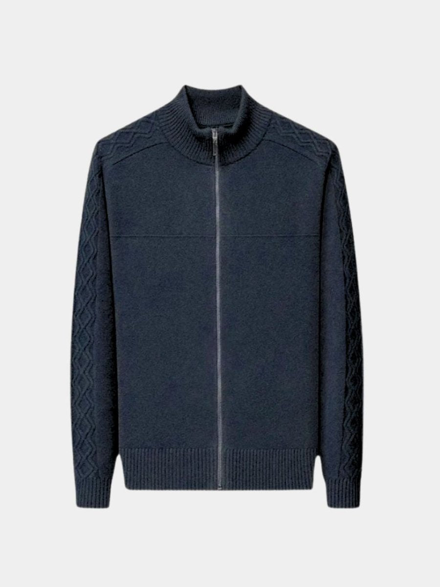 Cashmere Sweater with Zip