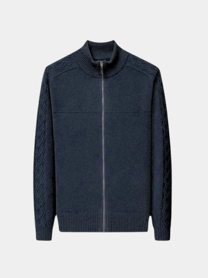 Cashmere Sweater with Zip