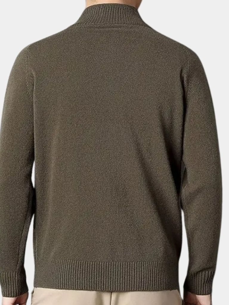 Cashmere Sweater with Zip