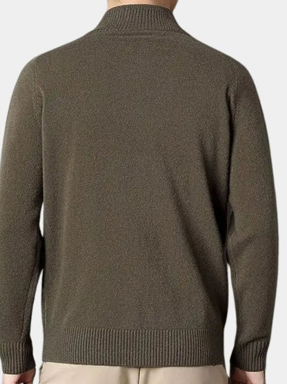 Cashmere Sweater with Zip