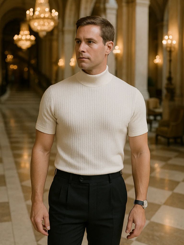 Casual Knit T-Shirt