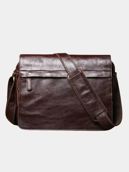 Classic Leather Messenger Bag