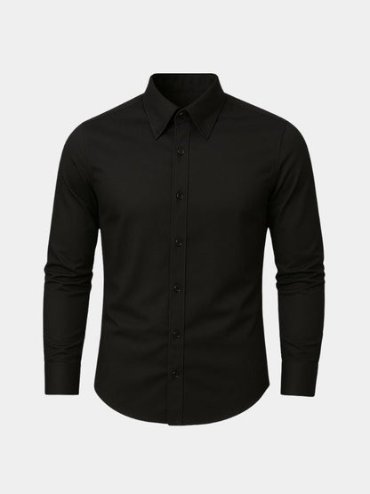 Elegant Shirt with Blade Collar