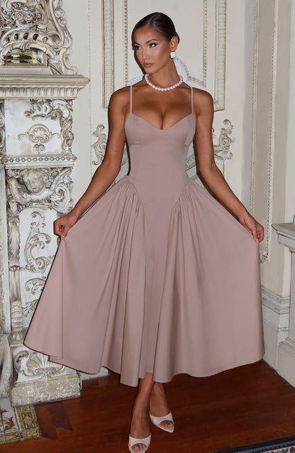 Emerson Midi Dress - Brown