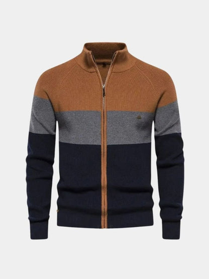 Zipped Knit Sweater