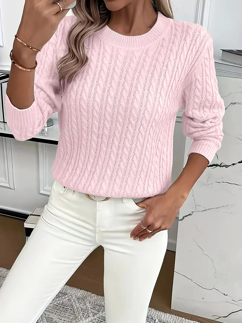 Sue | Ladies' Cable Knit Jumper
