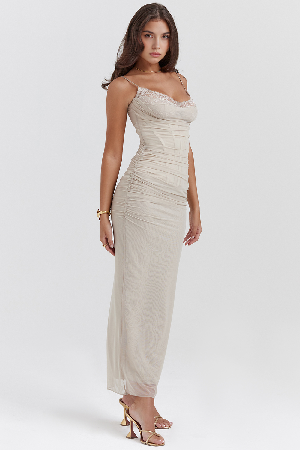 AURELIA - Lace Mesh Dress