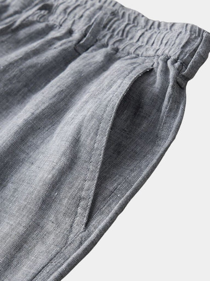 Gris Mariner Linen Shorts