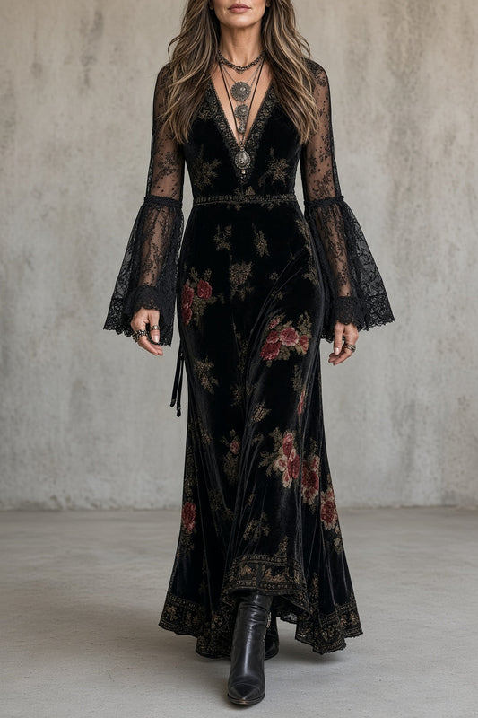 Natalie Velvet Dress