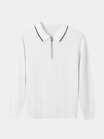 Polo Elite in Ivory with Long Sleeves