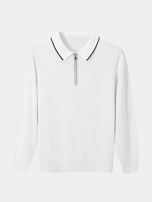 Polo Elite in Ivory with Long Sleeves