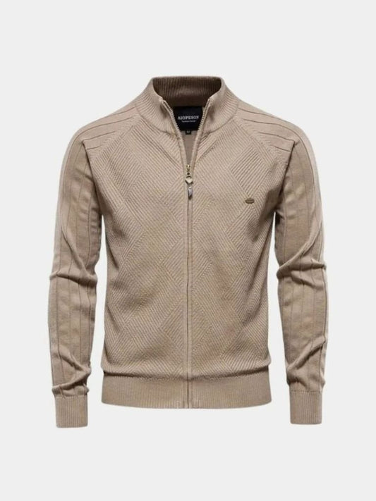 Knitted Cardigan with Zip