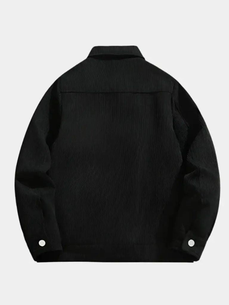 Minimalist Corduroy Sherpa Jacket