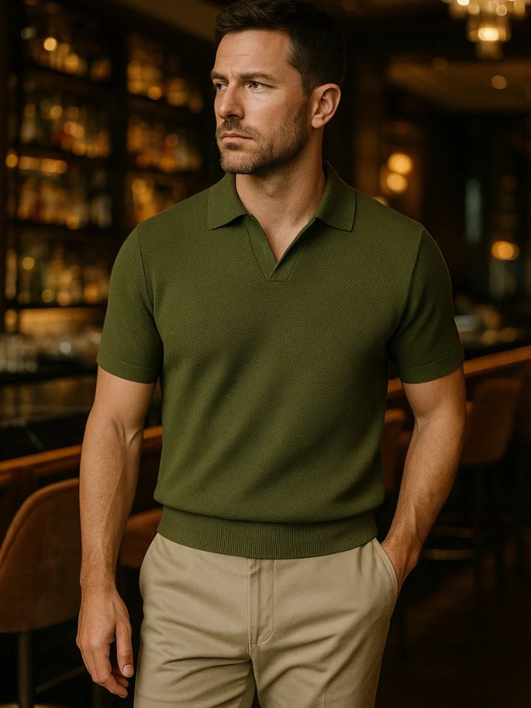 Old Money Cotton Polo Shirt