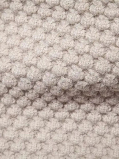 Textured Pullover of Old Money