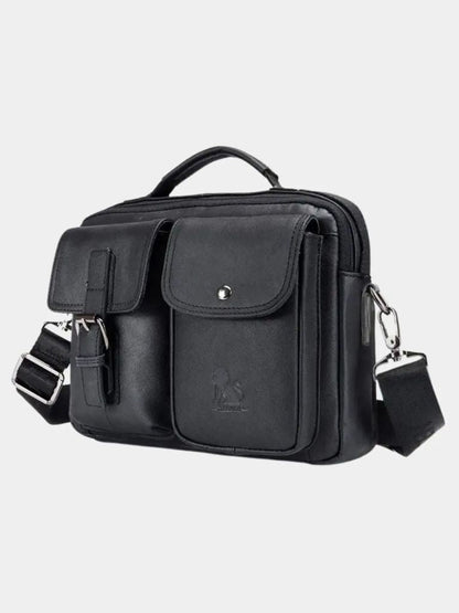 Retro Leather Square Shoulder Bag