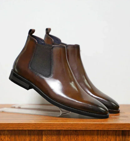 Refined Smooth Leather Boots