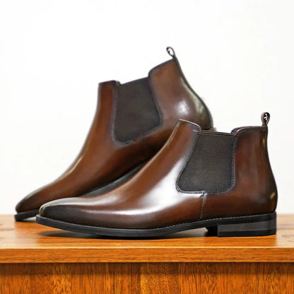 Refined Smooth Leather Boots