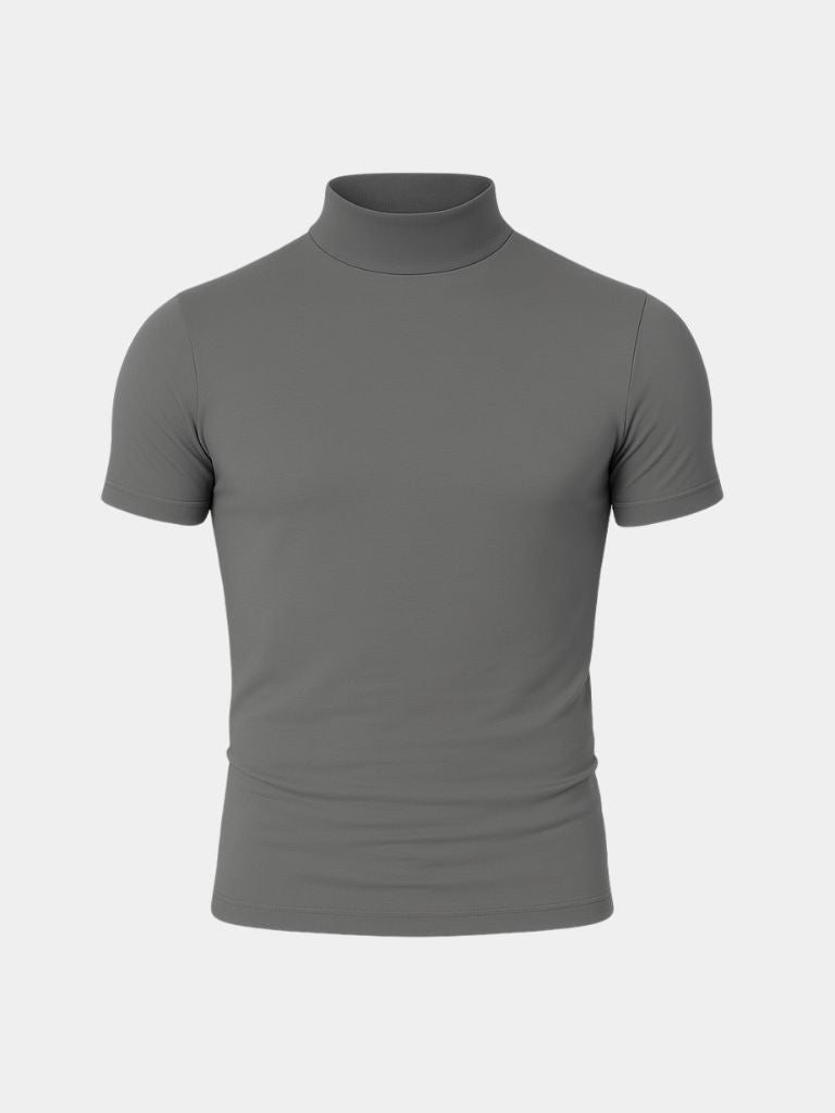 Solid Casual Turtleneck Top