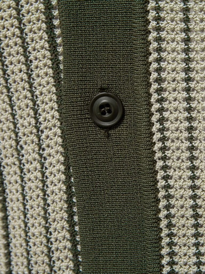 Striped Knit Polo